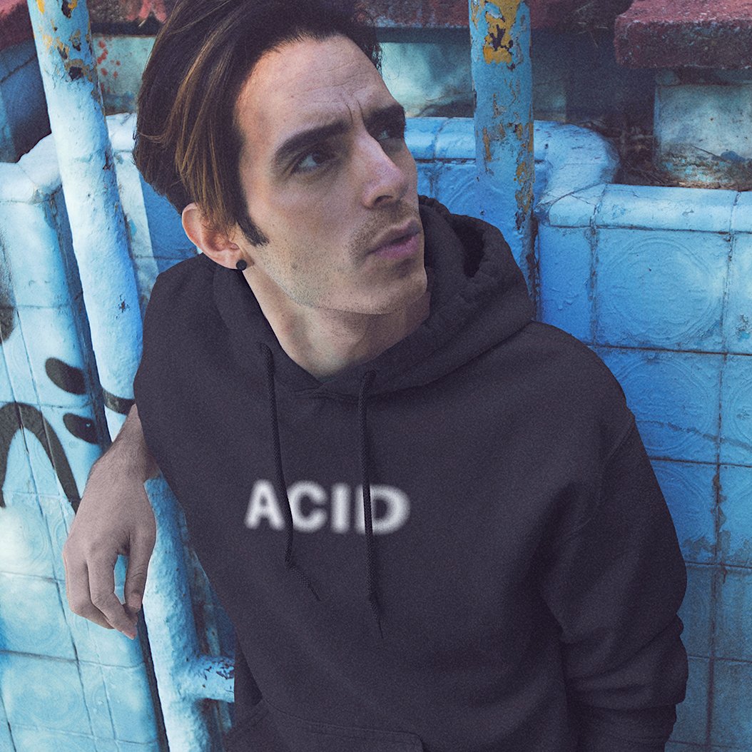 Acid Techno hoodie, Men Techno hoodie, Techno hoodie