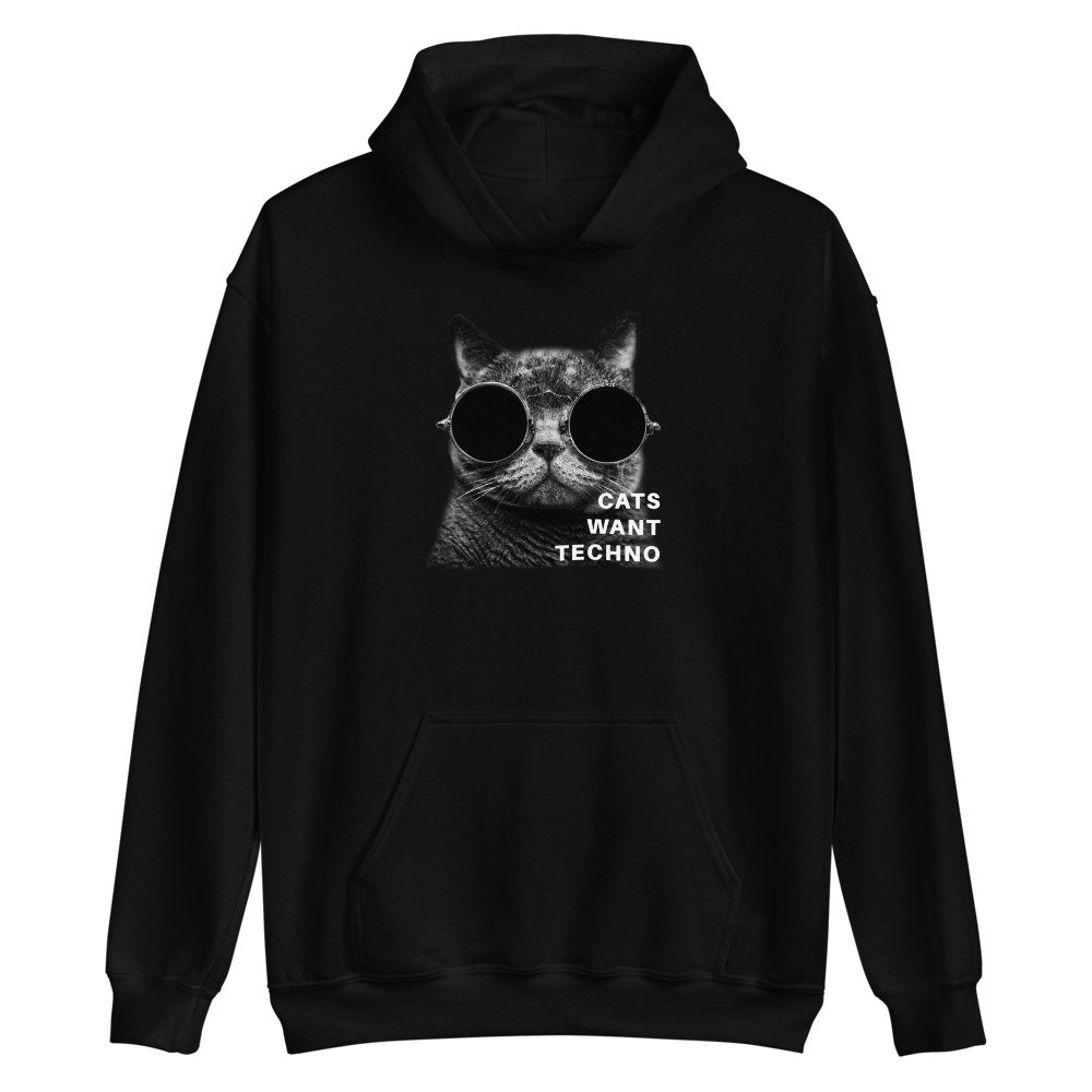 women Techno hoodie, Techno hoodie